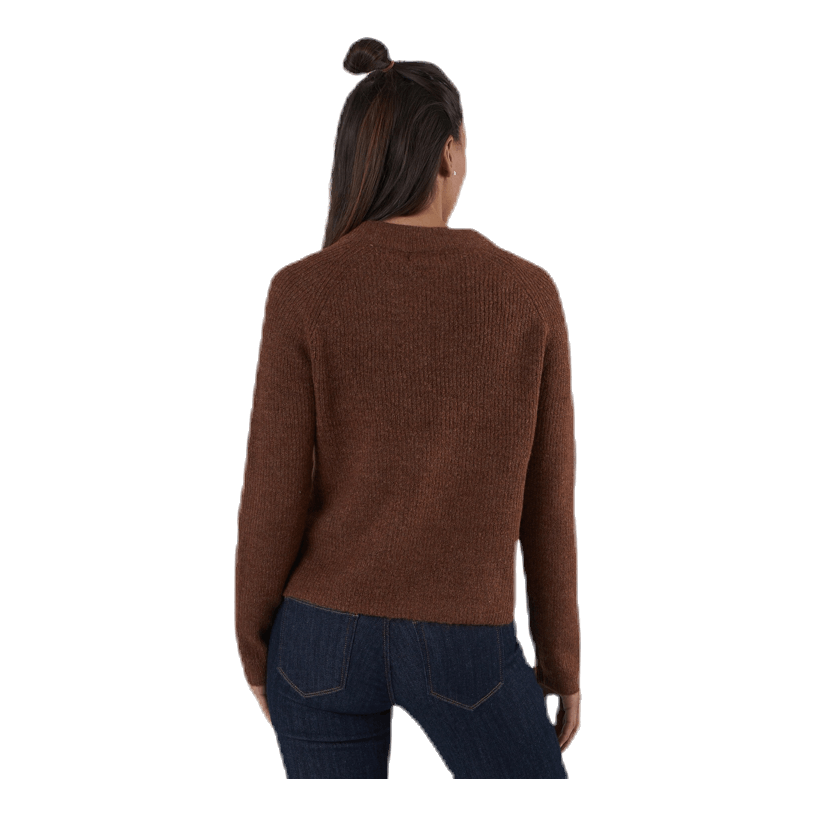 Ellen Ls O-Neck Knit Brown