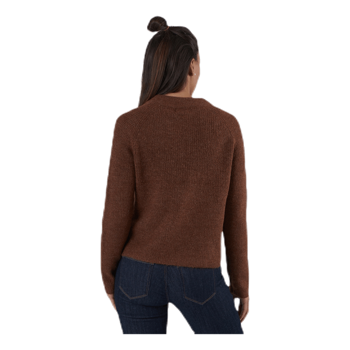 Ellen Ls O-Neck Knit Brown
