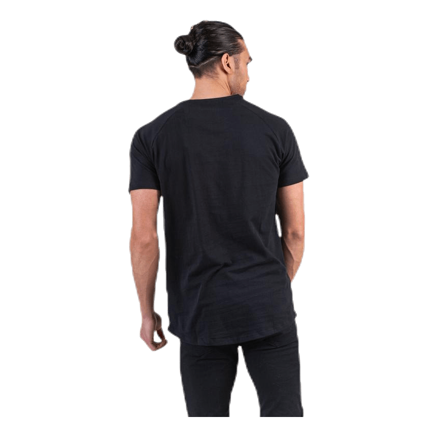 Curved Tee Ss O-Neck Black