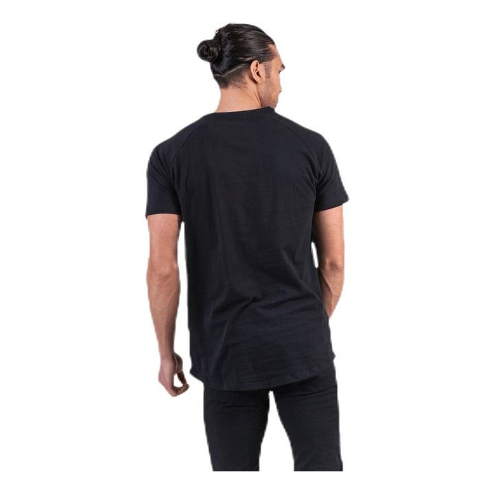 Curved Tee Ss O-Neck Black