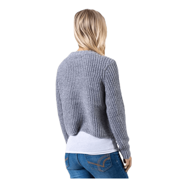 Fiona L/S Pullover Knt Grey