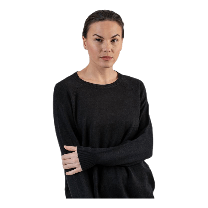 Lesly Kings L/S Pullover Knt Black