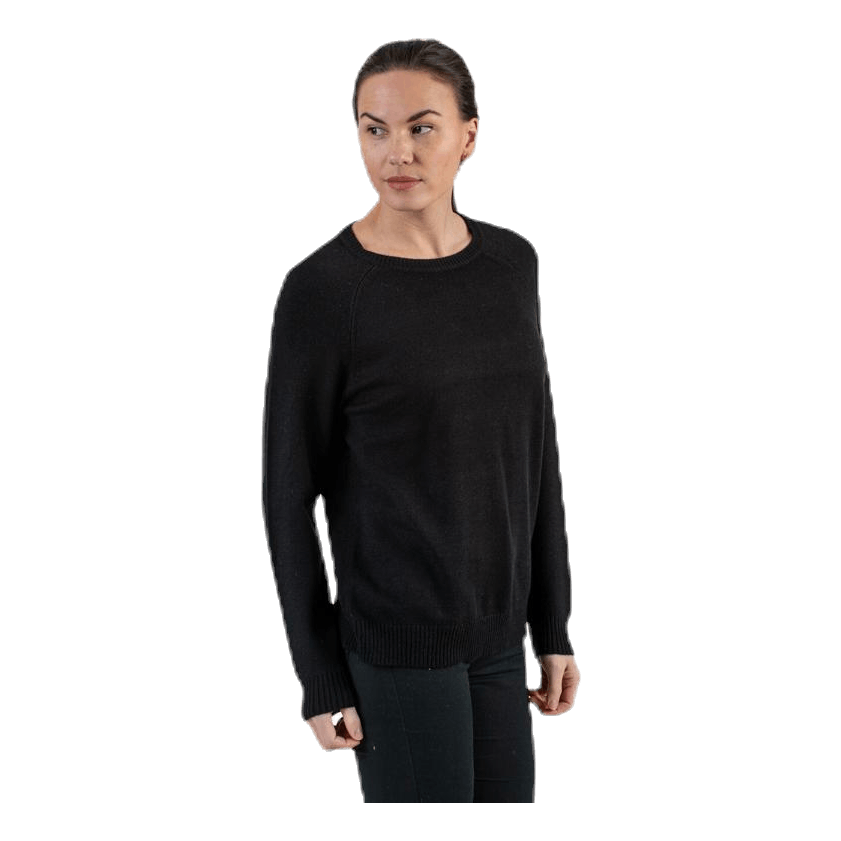 Lesly Kings L/S Pullover Knt Black