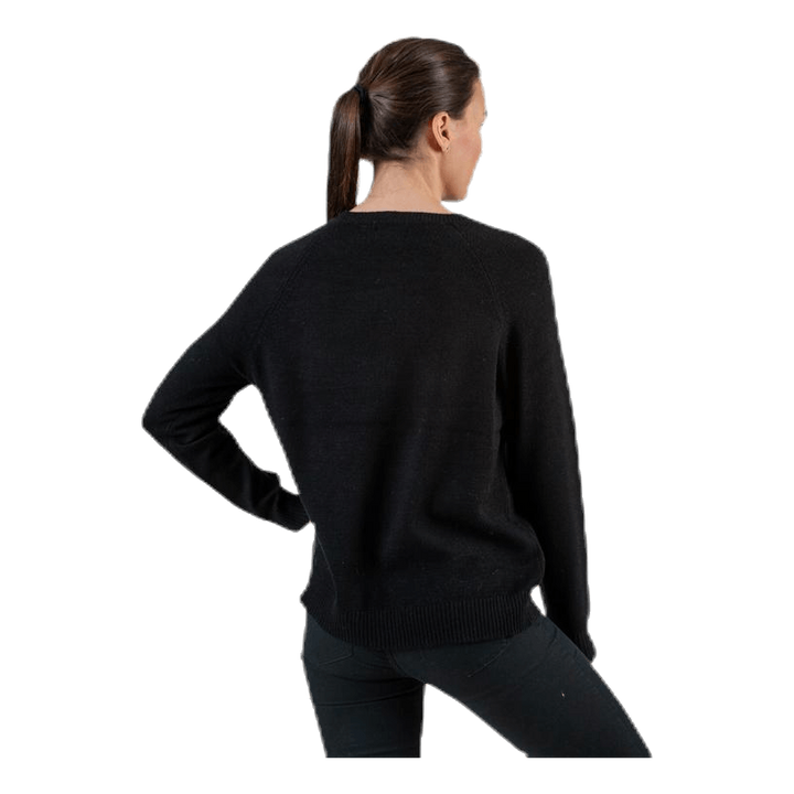 Lesly Kings L/S Pullover Knt Black