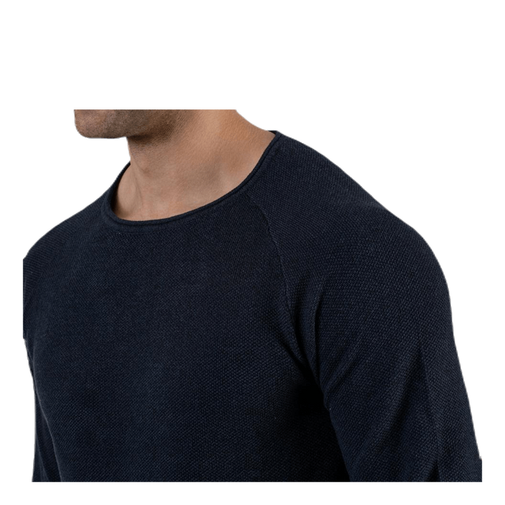Hill Knit Crew Neck Black