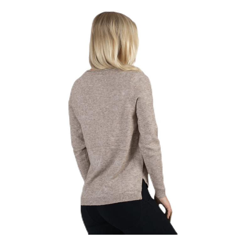 Lesly New V-Neck Pullover Knt Beige
