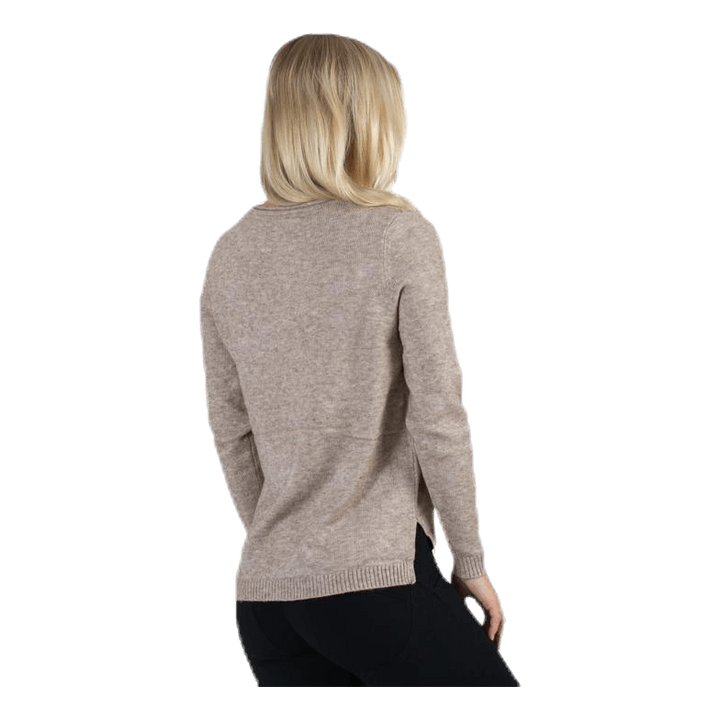 Lesly New V-Neck Pullover Knt Beige