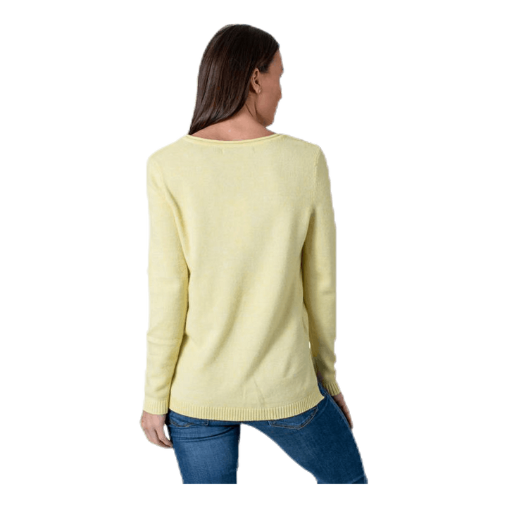 Lesly New V-Neck Pullover Knt Beige