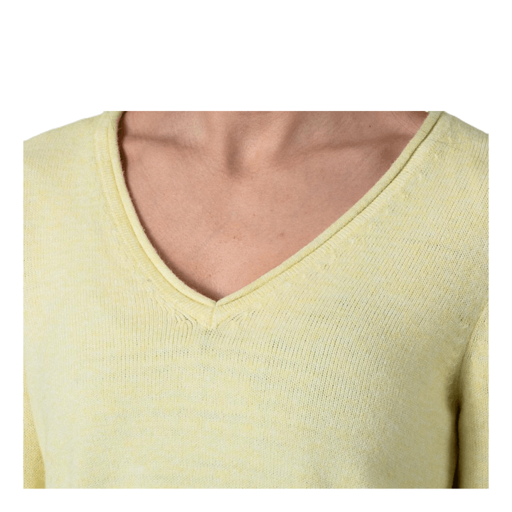 Lesly New V-Neck Pullover Knt Beige