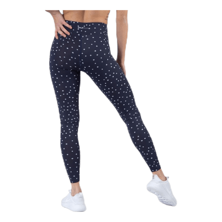 Francesca Aop Hw Training Tights Blue