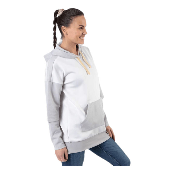 Flora Long Hood Sweat Grey