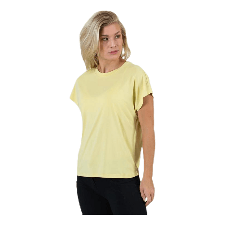 Free Life S/S O-Neck Top Jrs Yellow