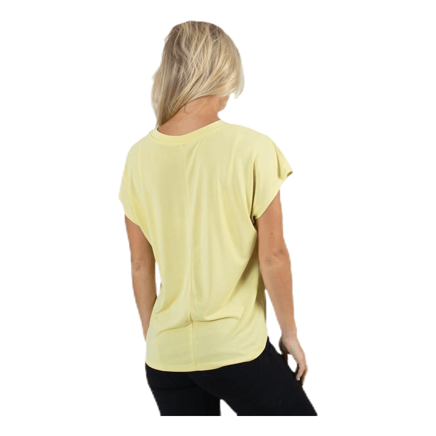 Free Life S/S O-Neck Top Jrs Yellow