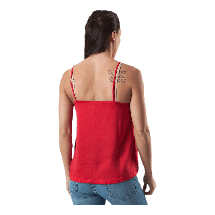 Debbie Singlet Wvn Red