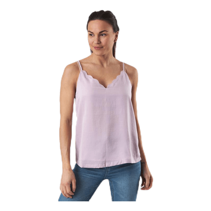 Debbie Singlet Wvn Pink