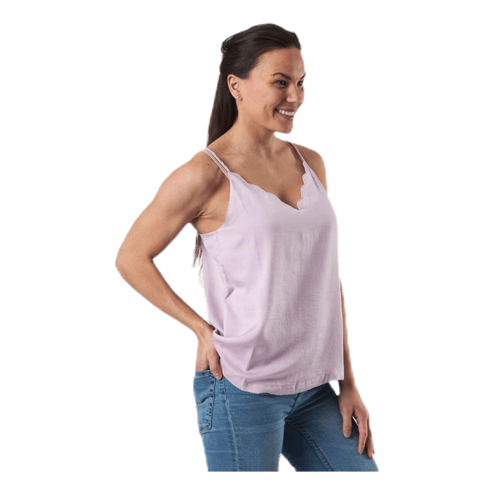 Debbie Singlet Wvn Pink