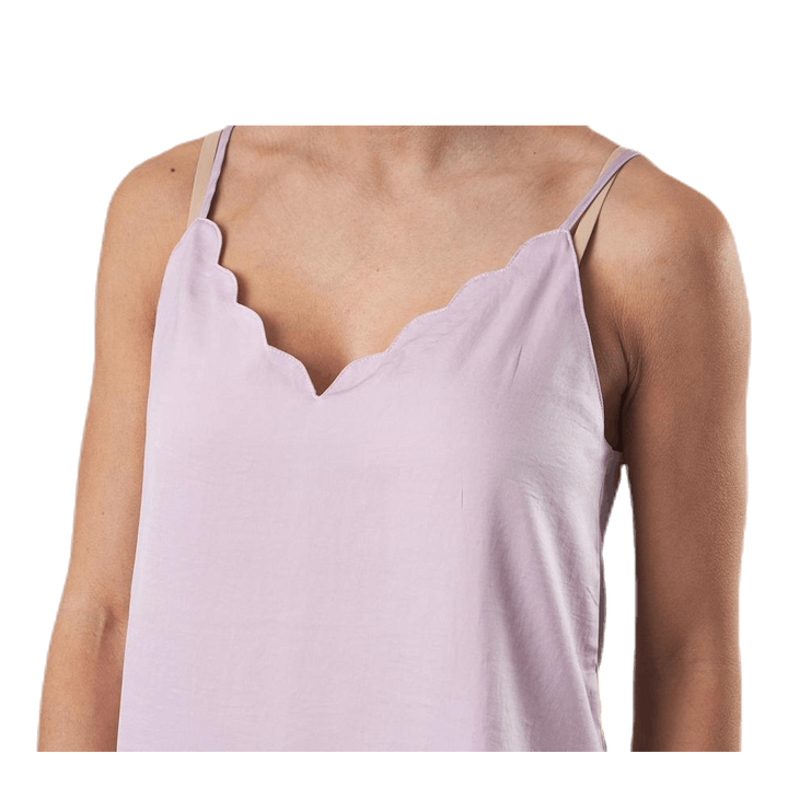 Debbie Singlet Wvn Pink