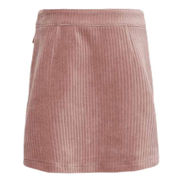 Ketty Cord Button Skirt Pink