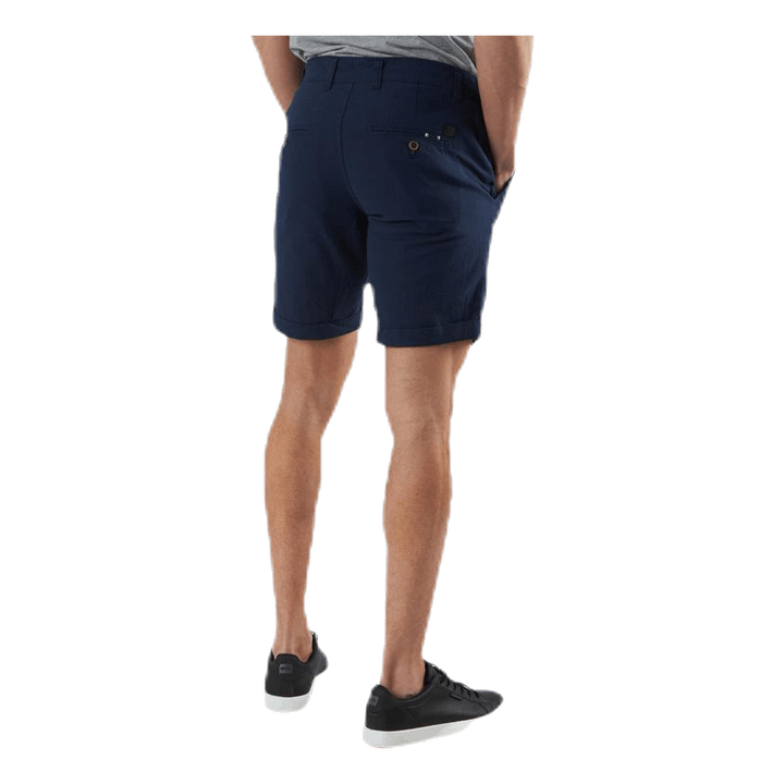 Linen Chino Shorts Blue