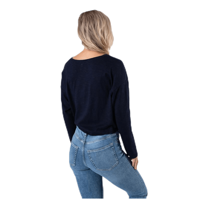 Azra L/S Twist Top Jrs Blue