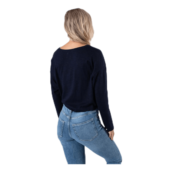 Azra L/S Twist Top Jrs Blue