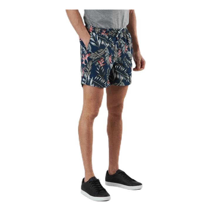 Free Jogger Shorts Print Blue