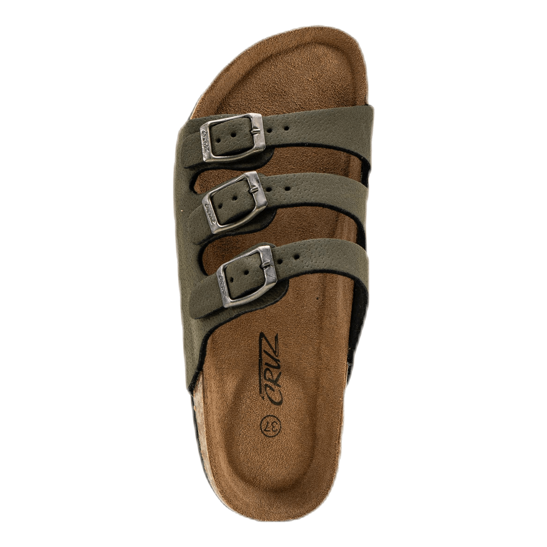 Santa Cork Sandals Green