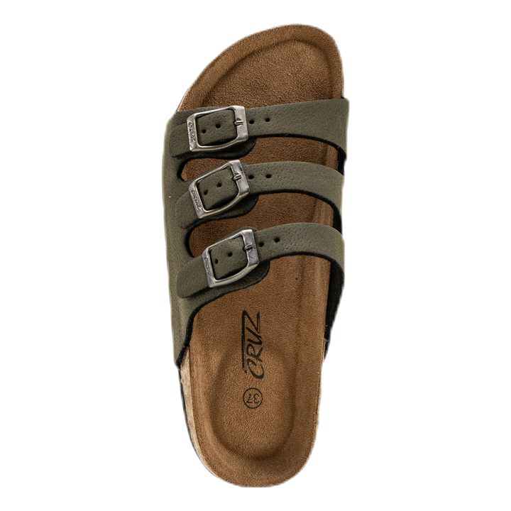 Santa Cork Sandals Green