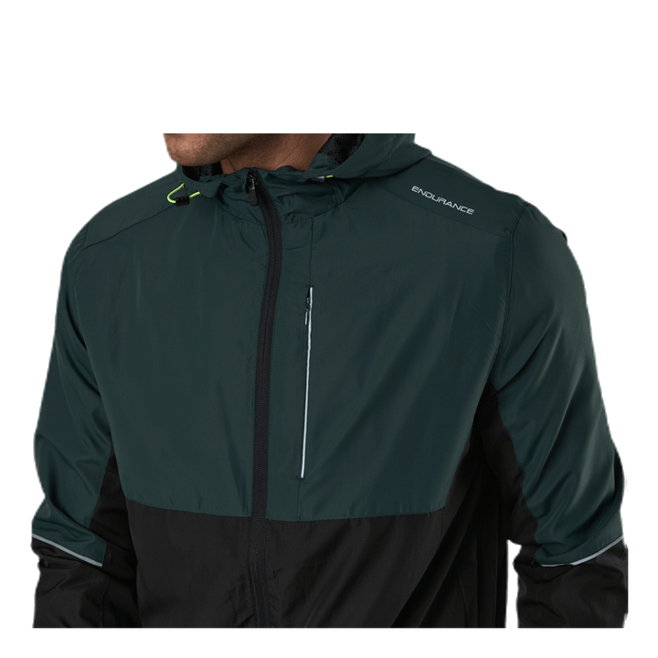 Thorow Running Jacket With Hood Green