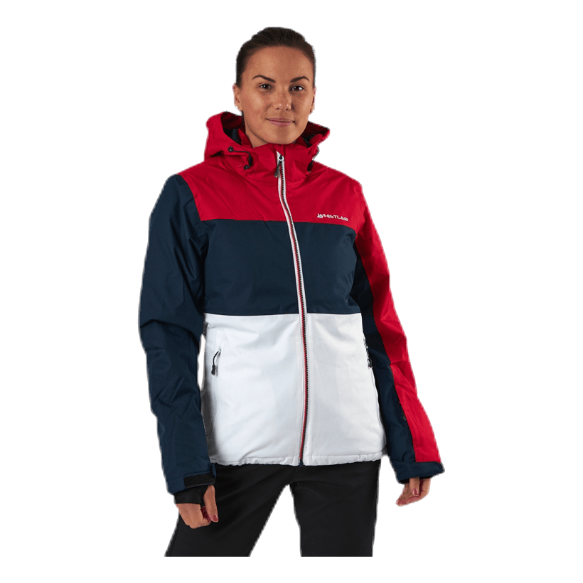 Kamille Ski Jacket W-PRO 10000 Blue/White/Red