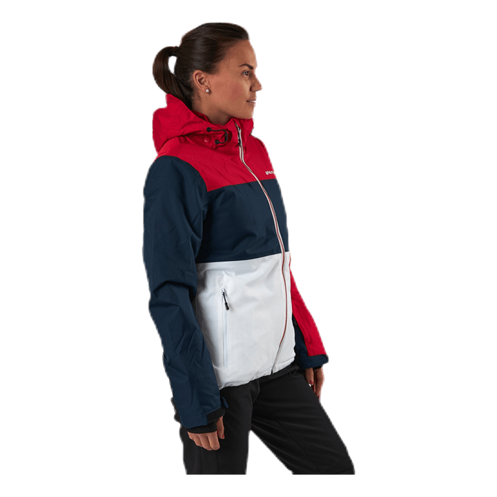 Kamille Ski Jacket W-PRO 10000 Blue/White/Red