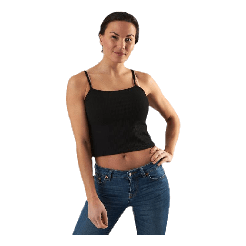 Larra Cropped Singlet Jrs Black