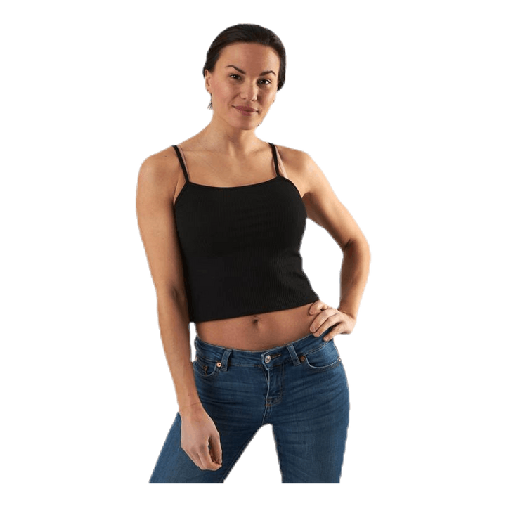 Larra Cropped Singlet Jrs Black