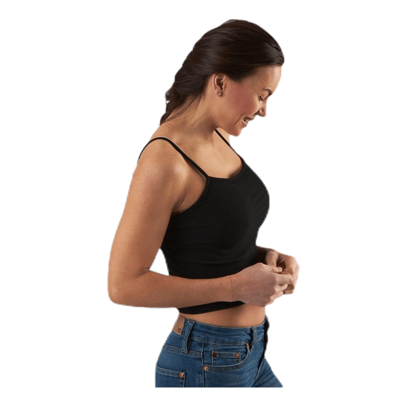 Larra Cropped Singlet Jrs Black