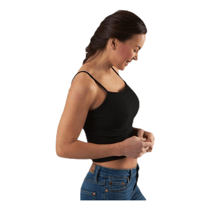 Larra Cropped Singlet Jrs Black