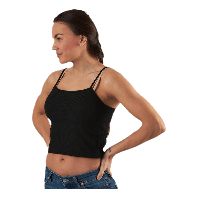 Larra Cropped Singlet Jrs Black