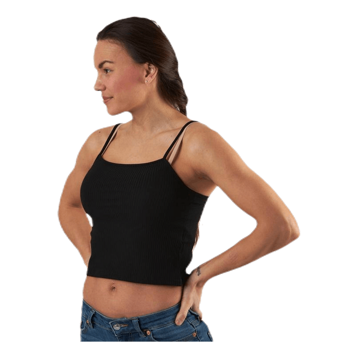 Larra Cropped Singlet Jrs Black