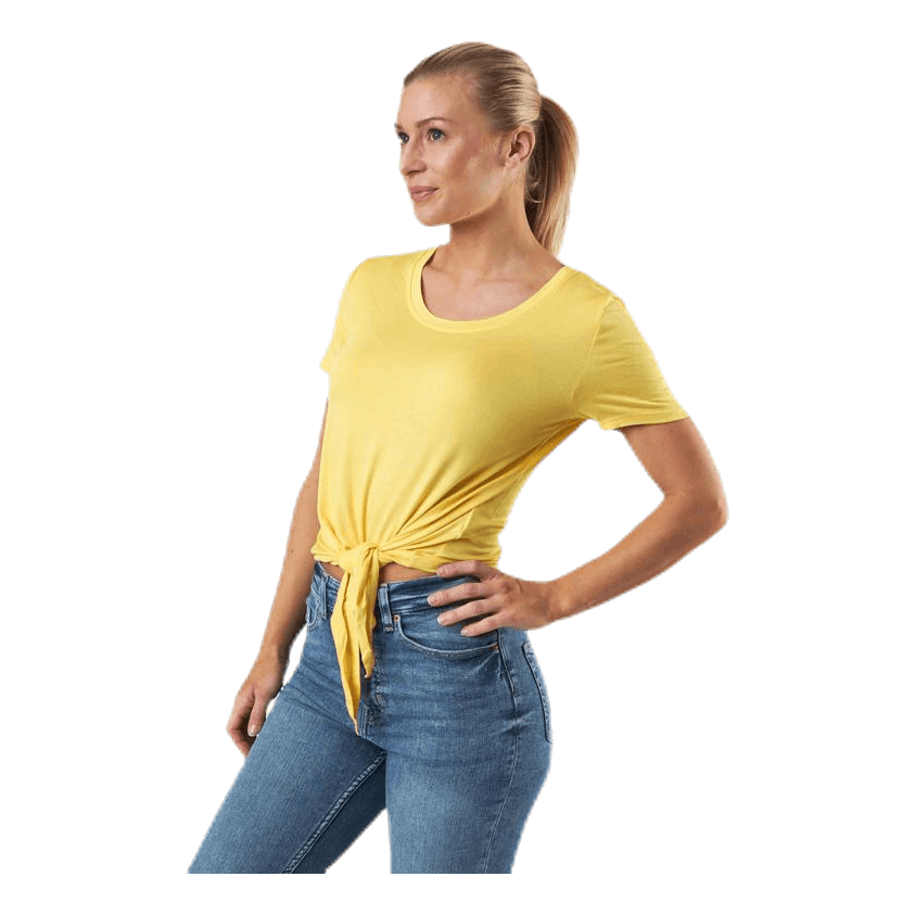 Arli S/S Knot Top Yellow