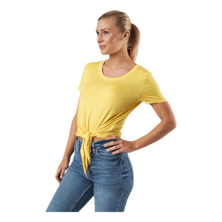 Arli S/S Knot Top Yellow