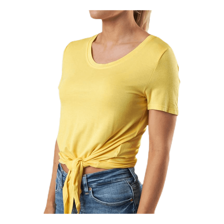 Arli S/S Knot Top Yellow