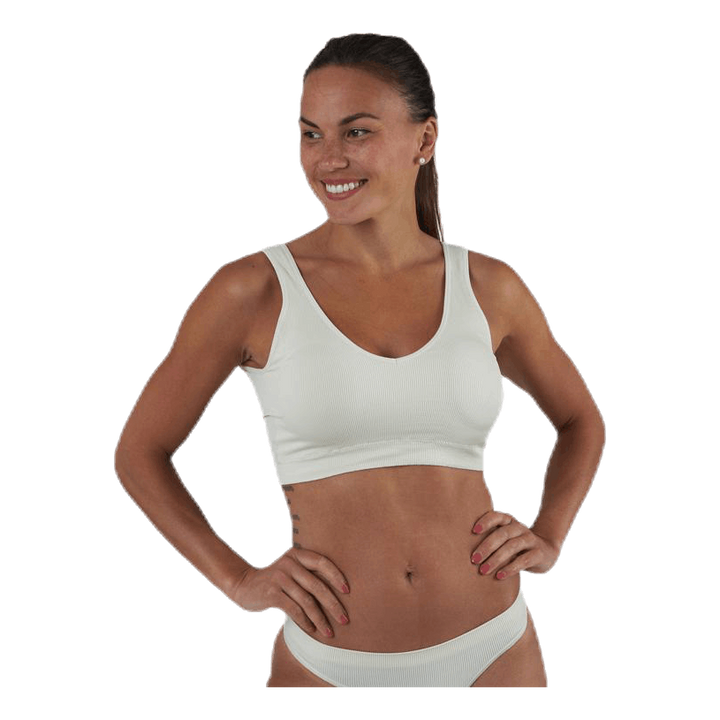 Symmi Rib Bra Top 2-Pack White