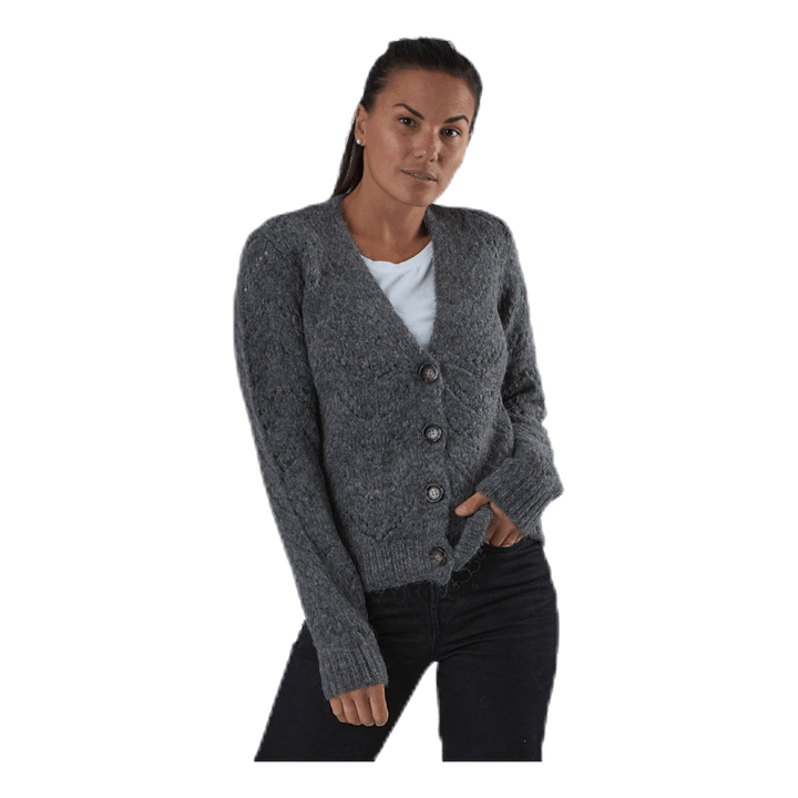 Bibi Ls  Knit Cardigan Grey