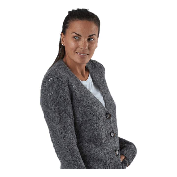 Bibi Ls  Knit Cardigan Grey