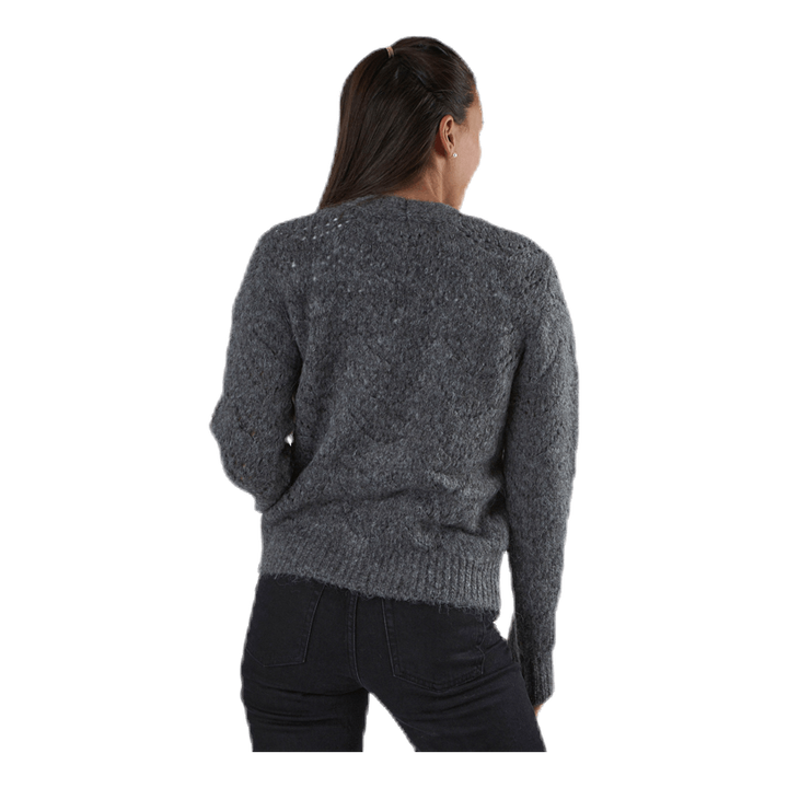 Bibi Ls  Knit Cardigan Grey