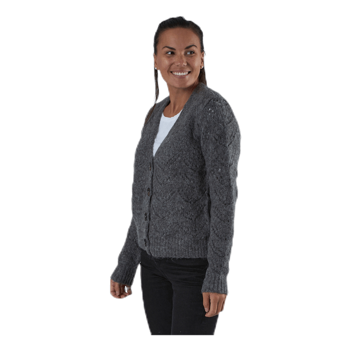 Bibi Ls  Knit Cardigan Grey