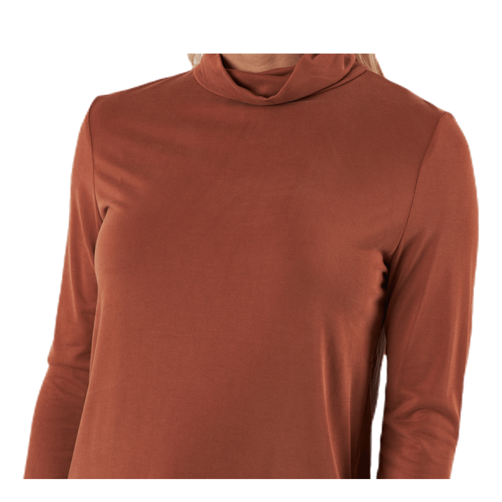 Kamala Ls Rollneck  Top  Brown