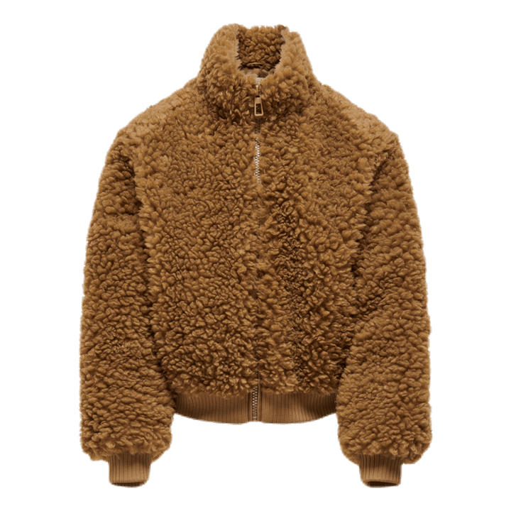 Ellie Sherpa Bomber Brown