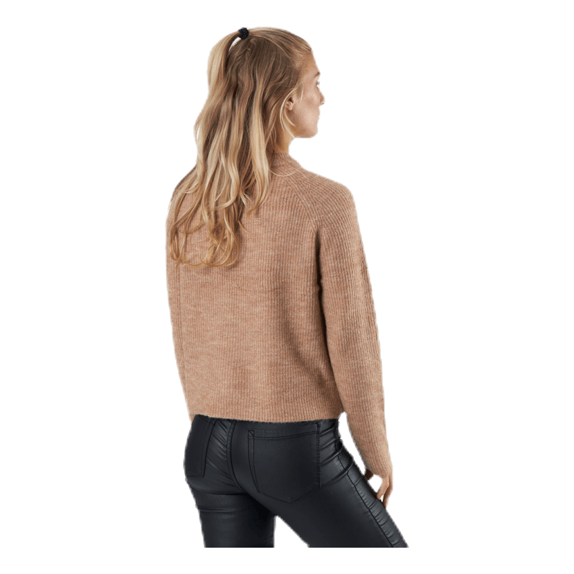 Ellen Ls O-Neck Knit Beige