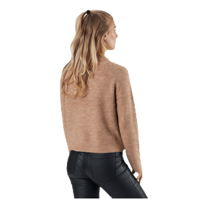 Ellen Ls O-Neck Knit Beige