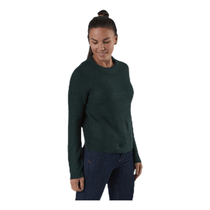 Ellen Ls O-Neck Knit Green